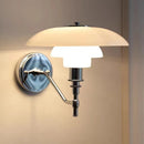 GobekUsa Glass Wall Lamp Danish Design Chrome Light E27 for Home Decor & Living Room