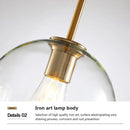 GobekUsa Industrial Loft Glass Pendant Light for Kitchen Restaurant Decor
