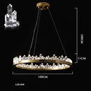 GobekUsa Arrow Crystal LED Chandelier: Modern Living Room Dining Table Bedroom Home Light