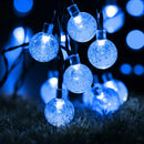 GobekUsa Crystal Ball Solar Fairy Lights for Outdoor Garden Christmas Wedding Decor