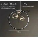 GobekUsa Glass Bubble Chandelier: Modern Nordic LED Pendant Lighting for Dining Room & Kitchen