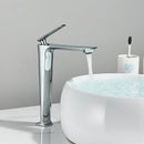GobekUsa Black Basin Mixer Faucet for Bathroom Vanity, Deck Mounted Hot and Cold Water Tap