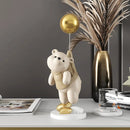 GobekUsa Balloon Polar Bear Resin Ornaments: Home Decor Craft, Office Desk Figurine sculpt
