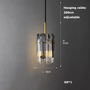 GobekUsa Crystal LED Ceiling Chandelier - Dimmable Art Deco Pendant Light