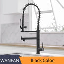GobekUsa Black Chrome Tall Kitchen Faucet with Pull Down Spray and Swivel Spout