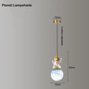 GobekUsa Astronaut Chandelier: Personalized Children's Room Decor Lighting for Warm Atmosphere