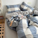 GobekUsa Japanese Style Cotton Printed 4Pcs Bedding Set with Double-Sided Design