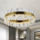 GobekUsa Crystal LED Ring Chandelier for Luxury Decor & Lighting