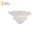 GobekUsa Cream Wind LED Gypsum Wall Lamp - Semi-round Umbrella Design