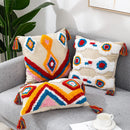 GobekUsa Boho Tassel Macrame Throw Pillow Covers - Luxury Home Decor for Bed Sofa