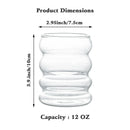 GobekUsa Creative Styling Glass Drinkware - 300ml Capacity | Perfect for Cocktails, Lattes
