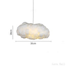 GobekUsa Cloud Chandelier: Silk Cotton LED Suspension Nursery School Hanging Lamp