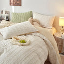 GobekUsa Cozy Rabbit Velvet Queen Bedding Set for Autumn/Winter