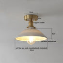 GobekUsa Ceramic LED Ceiling Light Modern White Porch Balcony Luminaria
