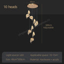 GobekUsa LED Staircase Chandelier: Modern Loft Lighting Fixture for Living & Dining Room