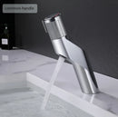 GobekUsa Gold Basin Faucet: Single Handle Push-Button Mixer Tap for Bathroom, Brass Material