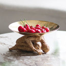 GobekUsa Golden Resin Handicraft Tray Figurine for Home Decor