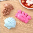 GobekUsa Cartoon Cute Animal Sushi Mold Set - Dog Shell Crab Seal Rice Ball Mold