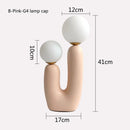 GobekUsa Double Frosted Glass Ball Table Lamp for Bedroom & Living Room Lighting