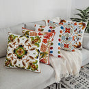 GobekUsa Boho Farmhouse Floral Square Pillow Cover Set of 2