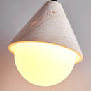 GobekUsa Creative Stone LED Pendant Light Yellow Travertine Nordic Minimalism Hanging Lamp