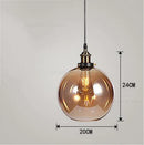 GobekUsa Glass Ball Pendant Lights for Modern Dining Room, Kitchen, and Living Room