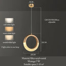 GobekUsa LED Ring and Moon Lamps Set - Modern Acrylic+Alloy Lighting Collection