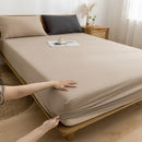 GobekUsa Cotton Fitted Sheet with Elastic Bands for Single Double King Queen Bed