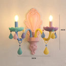 GobekUsa Kids Room LED Macaron Ceiling Chandelier for Boys Girls Bedroom Decor