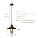 GobekUsa Bird Cage Industrial Chandelier: Retro Black Pendant Light for Restaurant and Bar