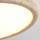 GobekUsa Golden Black Brass LED Ceiling Lamp Marble Finish Flush Mount Light