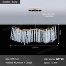 GobekUsa Gold Crystal Chandelier: Modern Luxury Hanging Branches, for Dining Kitchen Living Bedroom