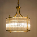GobekUsa Golden Copper Glass Chandelier LED Ceiling Pendant Light