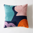 GobekUsa Abstract Embroidered Pillow Cover 45x45cm Pink Beige for Living Room