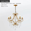 GobekUsa Iron Crystal Chandelier: Modern Industrial Luxury for Home Lighting