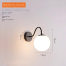 GobekUsa Glass Ballight LED Wall Lamp for Living Room Bedroom Home Decor