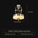 GobekUsa All Copper Jade Chandelier for Living Room, Villa Duplex Multi-storey Lighting