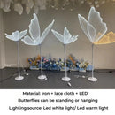GobekUsa Lace Butterfly LED Wedding Decoration Lamp