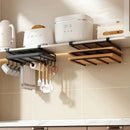 GobekUsa Kitchen Rack: Cupboard Paper Towel Rags Hanger with Hooks