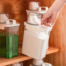GobekUsa Laundry Powder Dispenser Container with Measuring Cup - Transparent Storage Jar