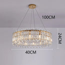 GobekUsa Crystal Chandelier: Luxury Living Room & Bedroom Pendant Light | Elegant Ceiling Lamp