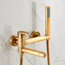 GobekUsa Gold Bathtub Faucet with Swivel Tub Spout & Full Shower Set.