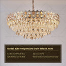 GobekUsa Crystal Chandelier: Modern Net Red Living Room & Bedroom Luxury Lighting