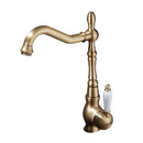 GobekUsa Antique Bronze Basin Faucet Hot & Cold Brass Bathroom Sink Lavatory Kitchen Faucet