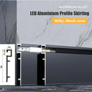 GobekUsa LED Aluminium Profile Baseboard 1M/2M Linear Light Bar for Surface Mounted Skirting