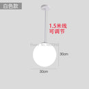 GobekUsa Acrylic Ball Pendant Lights Modern Nordic Led Hanging Lamp for Living Room