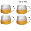 GobekUsa Borosilicate Glass Water Cup with Handle - Heat Insulation Lemon Tea & Juice Cup