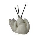GobekUsa Cat Cartoon Vase: Cute Cat Sculpture Aromatherapy Base for Home Decor