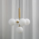 GobekUsa Golden Glass Balls Chandelier Ceiling Light for Elegant Home Decor