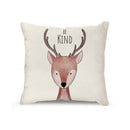 GobekUsa Cartoon Animal Linen Pillowcase | Home Decor Throw Pillow Covers for Sofa